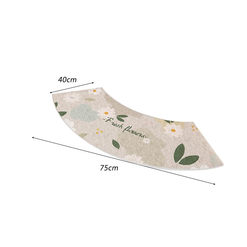 Generic Luxe Curved Bath Mat Collection for Chic Bathroom Style,