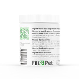Filipet Filiflora, Probiotikum für Hunde, stellt die Darmflora Wieder her und stärkt das Immunsystem Ihres Hundes, Naturprodukt aus Pflanzenextrakten