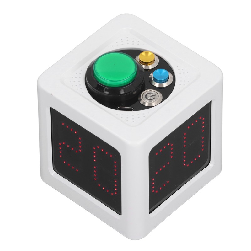 Poker Shot Clock Seconds Countdown Rechargeable 1.4in 4 Sides Cube