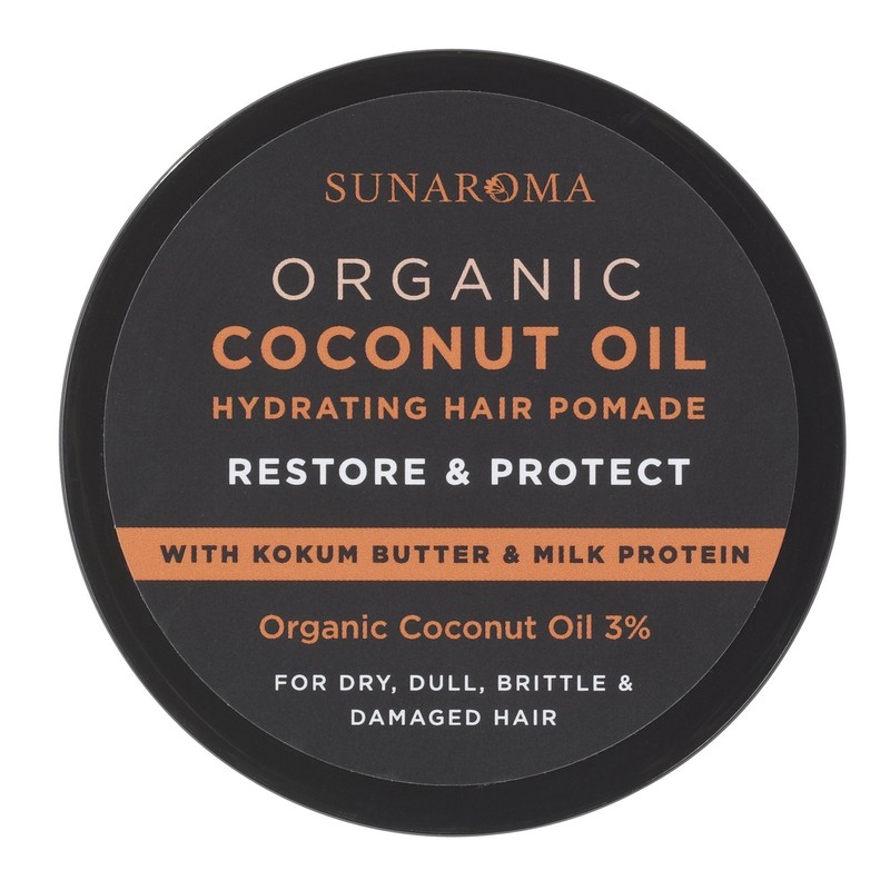 SUNAROMA Organic Coconut Oil Hair Pomade, 5.5 oz.