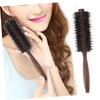 Baluue Boar Bristle Curling Comb Round Brush for Blow Dry