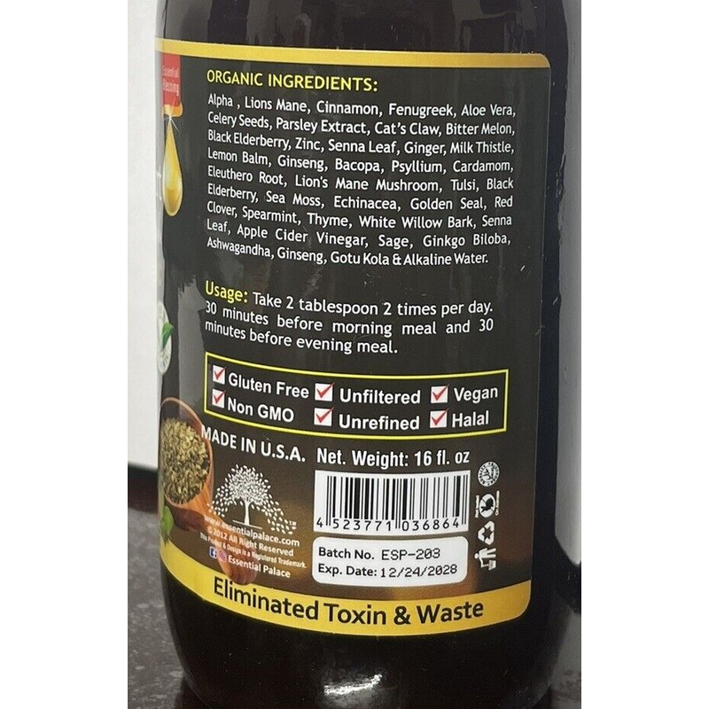 2028 OR Better Organic BRAIN & HEART Balance Care Tonic