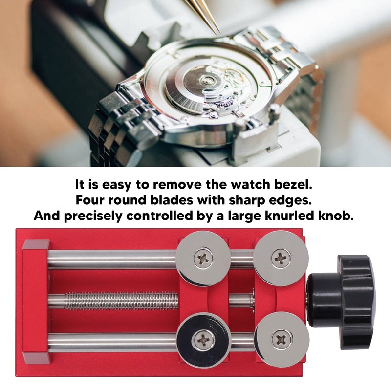 Watch Bezel Remover 4 Round Blades Opener Watchmaker Tool for