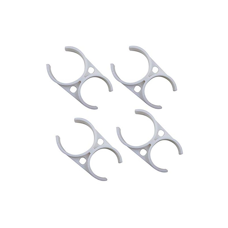 YZM Reverse Osmosis RO Housing (4, Double Clip Clamp 2.5"