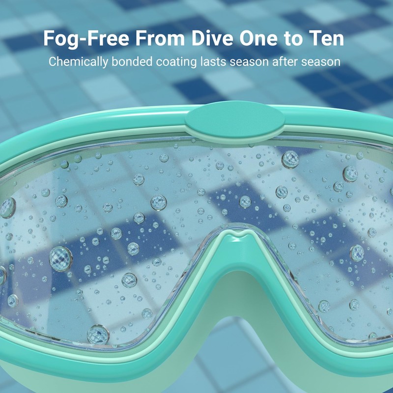 Seaflar 2Pcs Occhialini da Nuoto con Ampia Calibatura per Bambini,