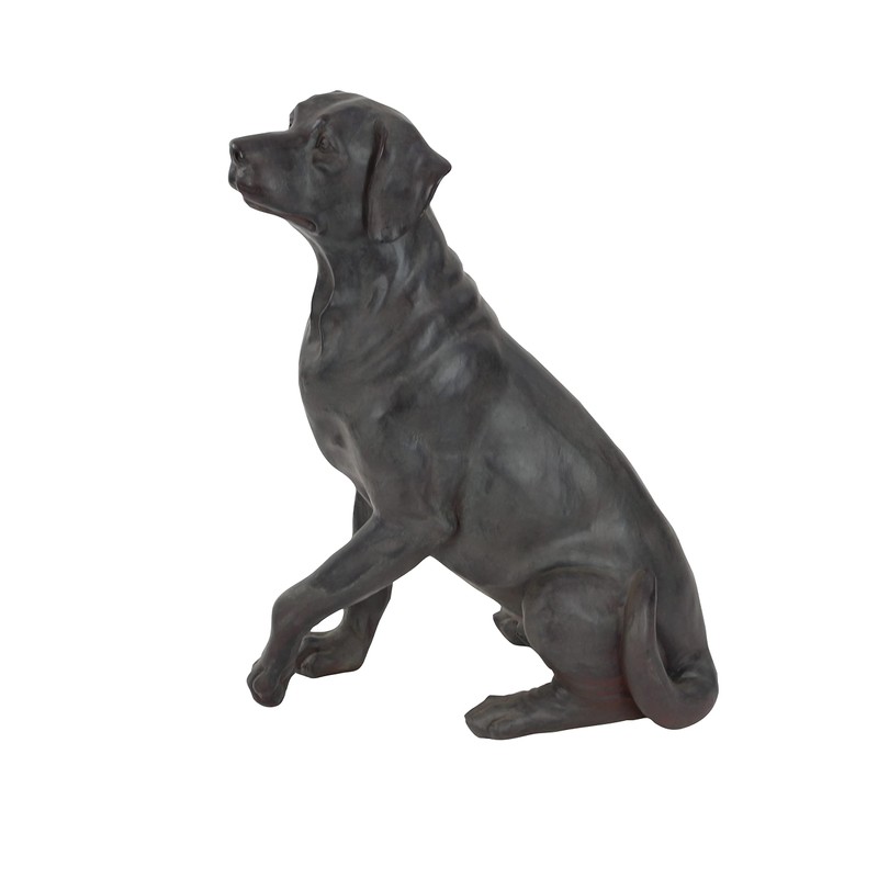 Deco 79 Polystone Dog Decorative Sculpture Home Decor Statue, Accent