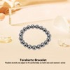10mm Round Terahertz Beads Bracelet Energy Stone Elastic Flexible Stylish