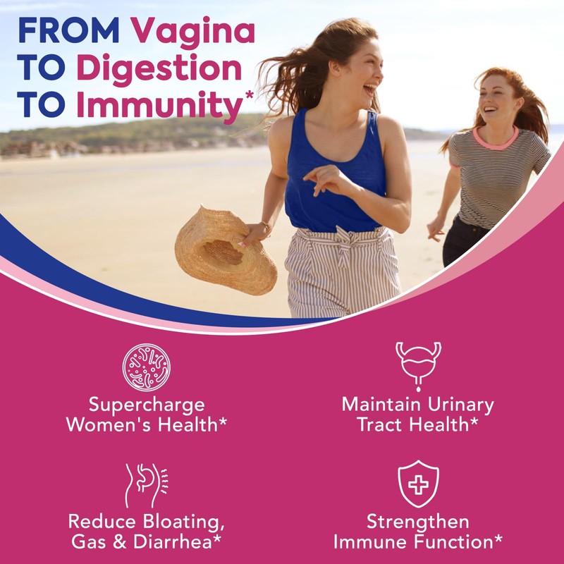 Surebounty Probiotics for Women, 120 Billion CFU 34 Strains, Prebiotics,