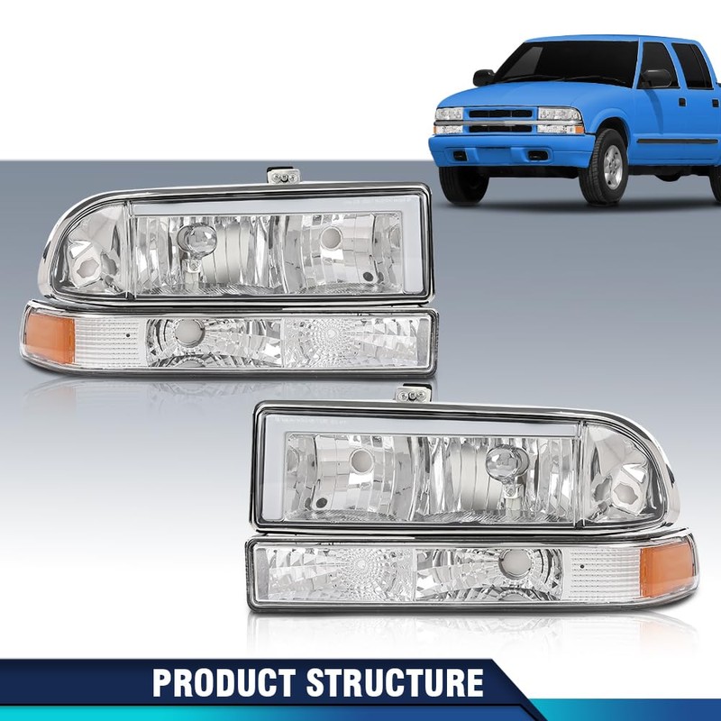 PIT66 Headlights Assembly Front Headlamp LED Light Bar Compatible with