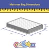 Wenses Crib Mattress Storage Bag with Zipper, 5 Mil Clear