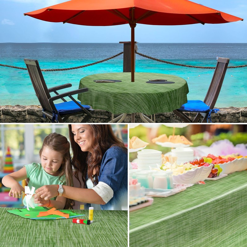 Washable Garden Tablecloth, Oilcloth, 100 x 140 cm, Cut Edge,