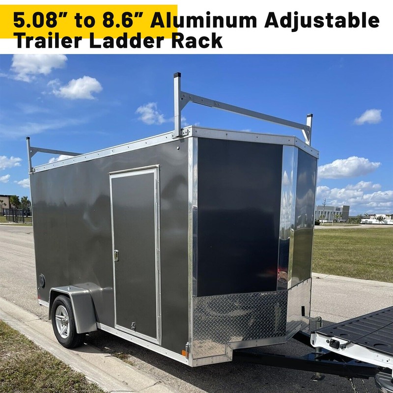 Kojem 5.3' to 8.6' Aluminum Adjustable Trailer Ladder Rack Capacity