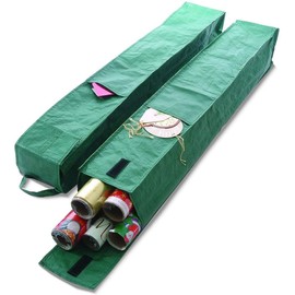 Ram® 2 x Heavy Duty Christmas Wrapping Paper Sleeves Storage Bag Christmas Holiday Decorations Storage Bag