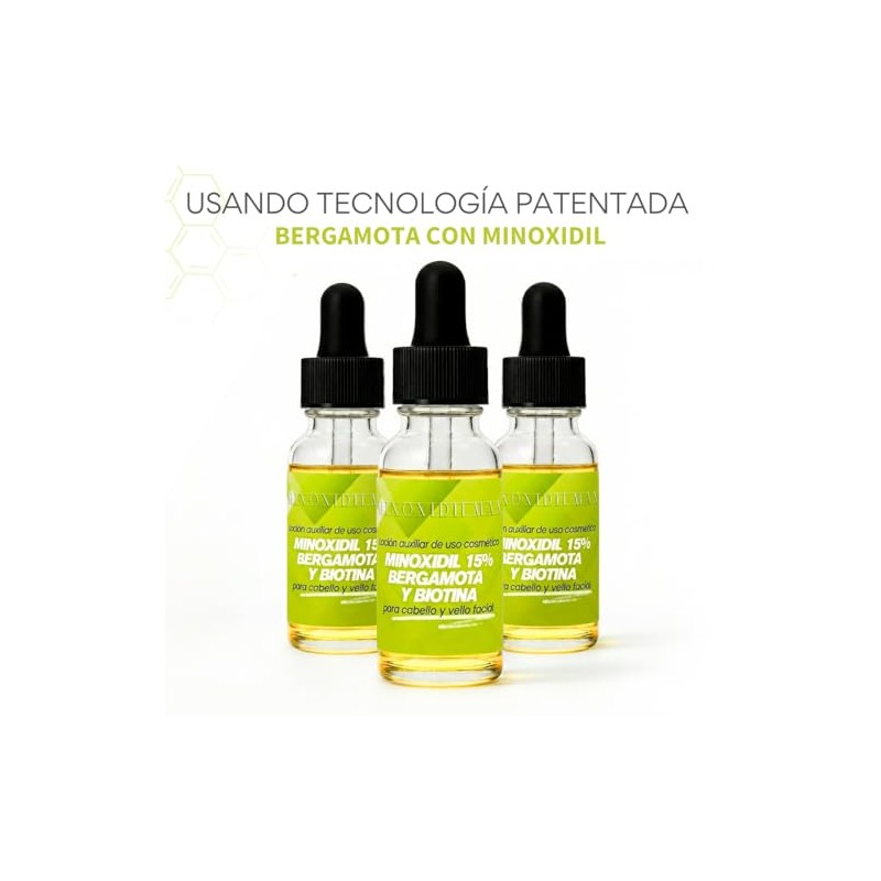 Tratamiento Capilar con Tecnología Patentada MinoxidilMax, Crecimiento de Barba y