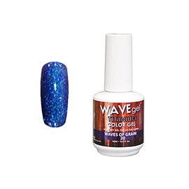 WAVEGEL Glitter Nail Gel Polish - Titanium Collection - #20 Waves Of Grain I 0.5 Oz