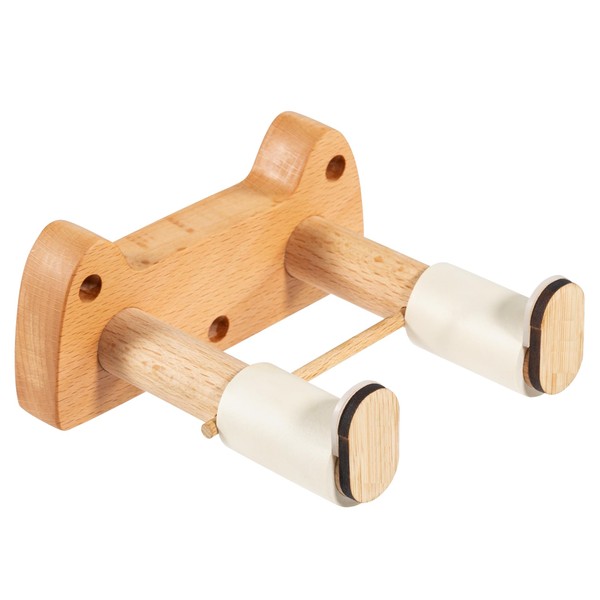 ENO MUSIC Cat-Shaped Oak Guitar Wall Hook for Acoustic &