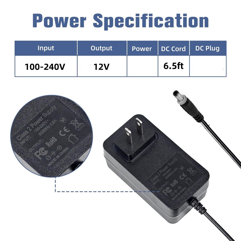 Ousaly 12V Power Adapter for Mackie ProFX6v3 Profx10v3 Profx12v3 ProFX22v3
