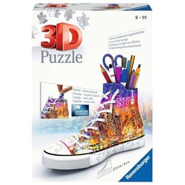 Ravensburger 3D Puzzle, Trainers, 108 Pieces, Skyline, multicoloured