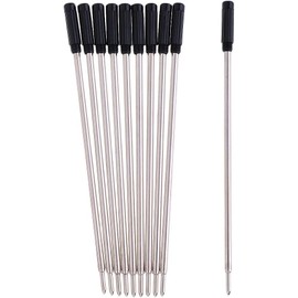 10Pcs Durable and Useful 11.5 cm Fine Point Metal Biros Refills, Pens and Refills