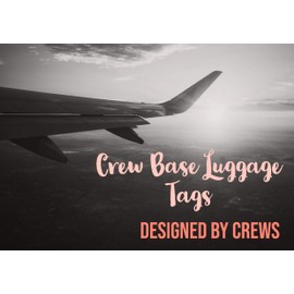 IAD Crew Base Bag Tag, United Crew Base Washington Dulles Set of Two