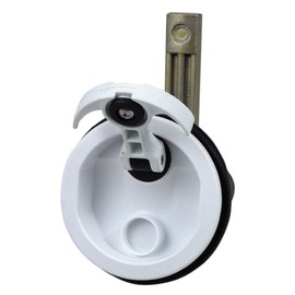 Perko 1092DP1WHT White T-Handle Surface Mount Latch - 3/4" - 2-3/8"