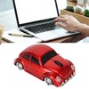 Wireless Mouse Red Sports Car Style 2.4GHz USB Receiver 1600DPI
