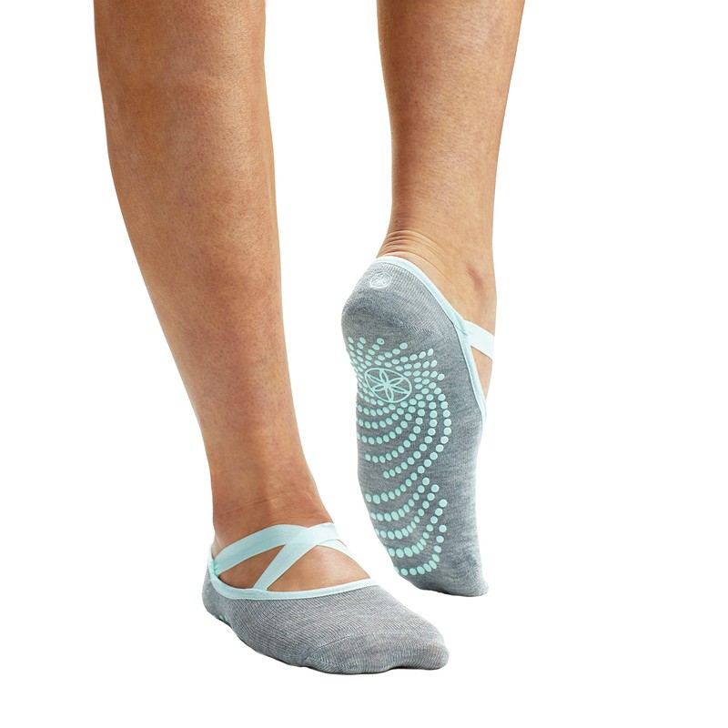 Gaiam Performance Pilates & Barre Grippy Sock - Mint