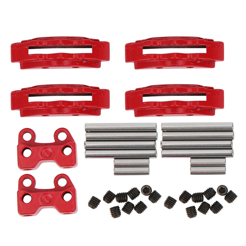 4Pcs Metal Simulation Brake Disc Calipers for Traxxas TRX4 TRX6