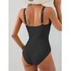 Aidonger Women's One Piece Swimsuit Tummy Control Ruched Bathing Suit