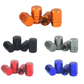 RTRTGS Pack of 20 Alloy Valve Caps, Tyre Valve Stem Caps, Car Accessories, Universal Valve Caps, Dust Protection, Air Nozzle Cap, Car Decoration Accessories for Car, Motorcycle, Bicycle