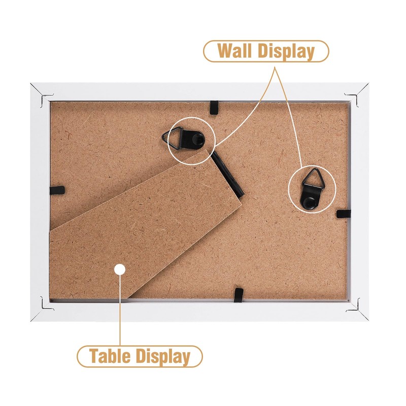 4 Pack Picture Frame, 7 x 5 Photo Frames Tabletop