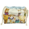 Drawstring Bag Alpacas and Angora Goats by Emma Ball Size