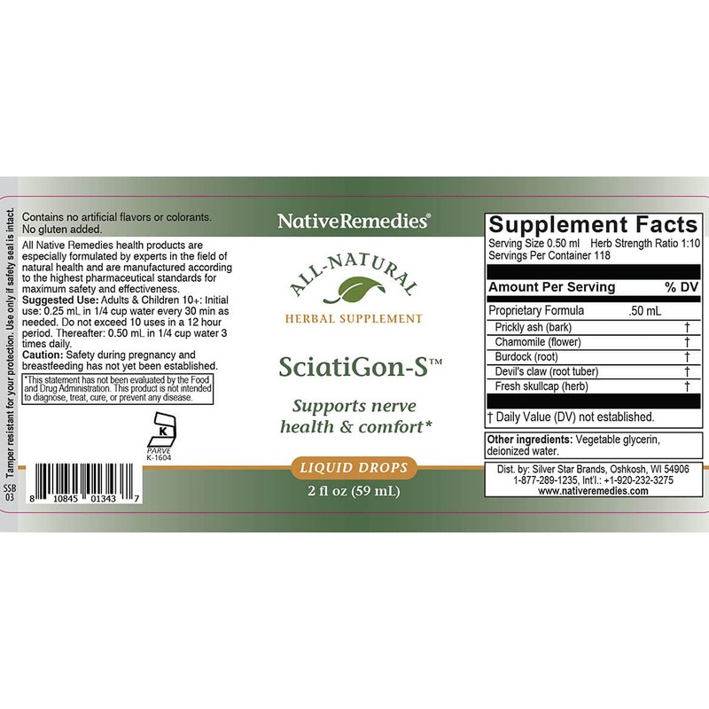 Native Remedies Complete Sciatigon ComboPack - All Natural Herbal Supplement