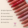 Erinde Lápiz Labial Mate, Lápiz Labial De Larga Duración, A04#
