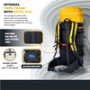 TRAWOC AEROFIT 60L Internal Fiber Frame Backpack-Hiking,Trekking, Rucksack for Men