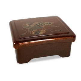 J-kitchens Eel Heavy Box, Unaji, Heavy Box, Kougetsu Bowl Heavy Box, Pear Earth Gourd, Inner Red Coating, Eel, 6.6 x 5.6 x 3.1 inches (16.7 x 14.3 x 8 cm), Made in Japan (89)