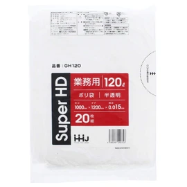 Poly Bag Translucent 120l Thickness 0.015 mm, 20 Piece GH – 120 