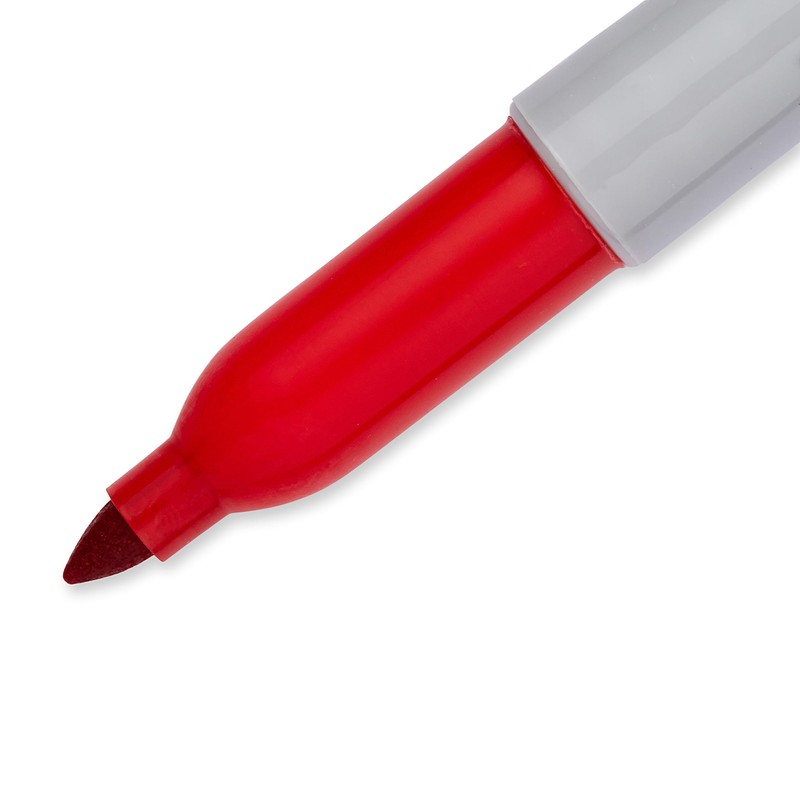 Sharpie Permanent Markers | Fine Point | Red Ink |