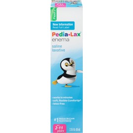 Fleet Fleet Pedia-Lax For Ages 2-11 Years Saline Laxative Enema 2.25 oz. (Quantity of 6)