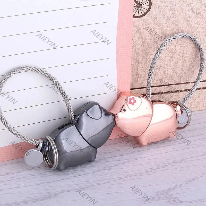 Llavero Magnético Con Diseño De Cerdito, Regalo Para Pareja