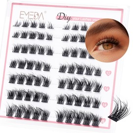 Lash Clusters Lash Extension Clusters Eyelash Clusters EMEDA 84PCS Stable D Curl Lash Clusters Cluster Lashes Individual Lashes Cluster Eyelash Extensions