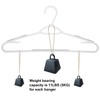 Ollieroo 30 Pack Bendable Plastic Hangers Light-Weight Non-Slip Clothes/Suit Hangers(Grey)
