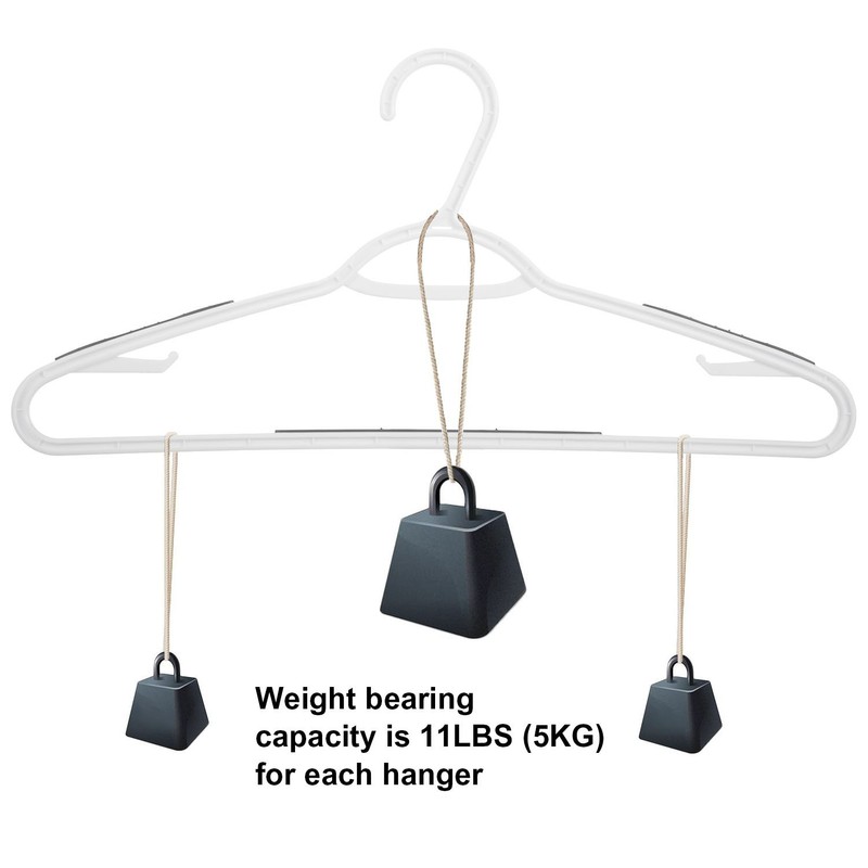 Ollieroo 30 Pack Bendable Plastic Hangers Light-Weight Non-Slip Clothes/Suit Hangers(Grey)