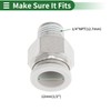 TUCKBOLD Push to Connect Air Fittings 1/2" Male Thread Air