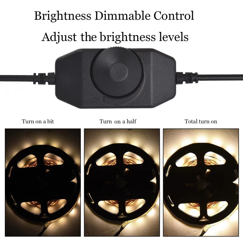 ZHPINGMX 2 Pack LED Strip Light Dimmer Switch, DC 12V-24V