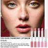 4 PCS Labiales, Balsamo Labial, Labial Hidratante, Mate Lápiz Labials,