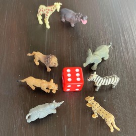 Safari Ltd. Good Luck Minis Savanna Fun Pack - 8 Mini Figurines of Savanna Wildlife Animals - Educational Toy for Boys, Girls, and Kids Ages 5+