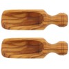 2 x Hofmeister® Scoops Olive Wood Dosing Spoon Spice Scoop