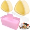 THJOPOKEEL 3 Pack Triangle Onigiri Mold, Sushi Rice Musubi Maker