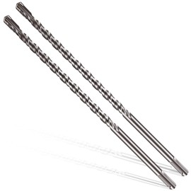 Becollo 1/4x12 SDS-Plus Rotary Hammer Drill Bit, Carbide Tip 4-Cutter for Brick,Stone & Concrete, Packed of 2pcs.